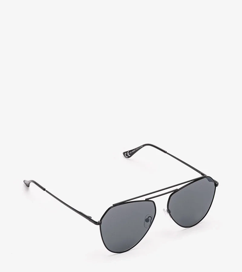 Czarne okulary pilotki Sirois