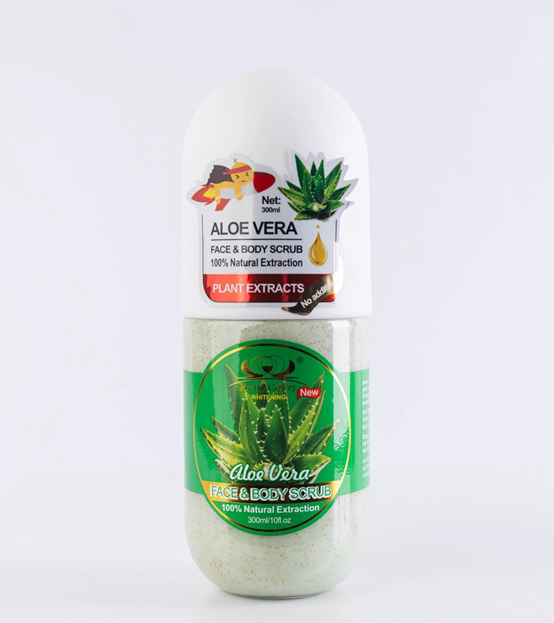 Peeling do twarzy i ciała Pretty Cowry z extractem aloe vera 300 ml