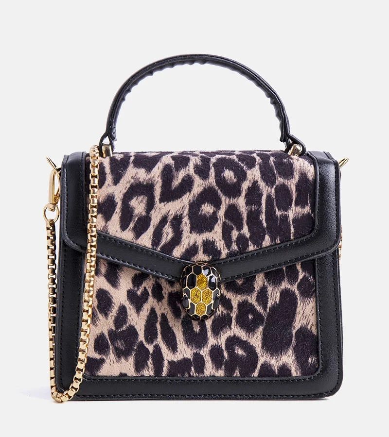 Czarno beżowa listonoszka Kelley