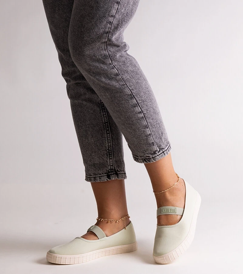 Zielone tenisówki Big Star NN274604