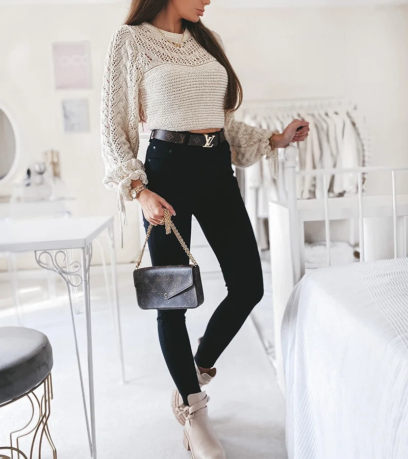 Czarne jeansy Elidia