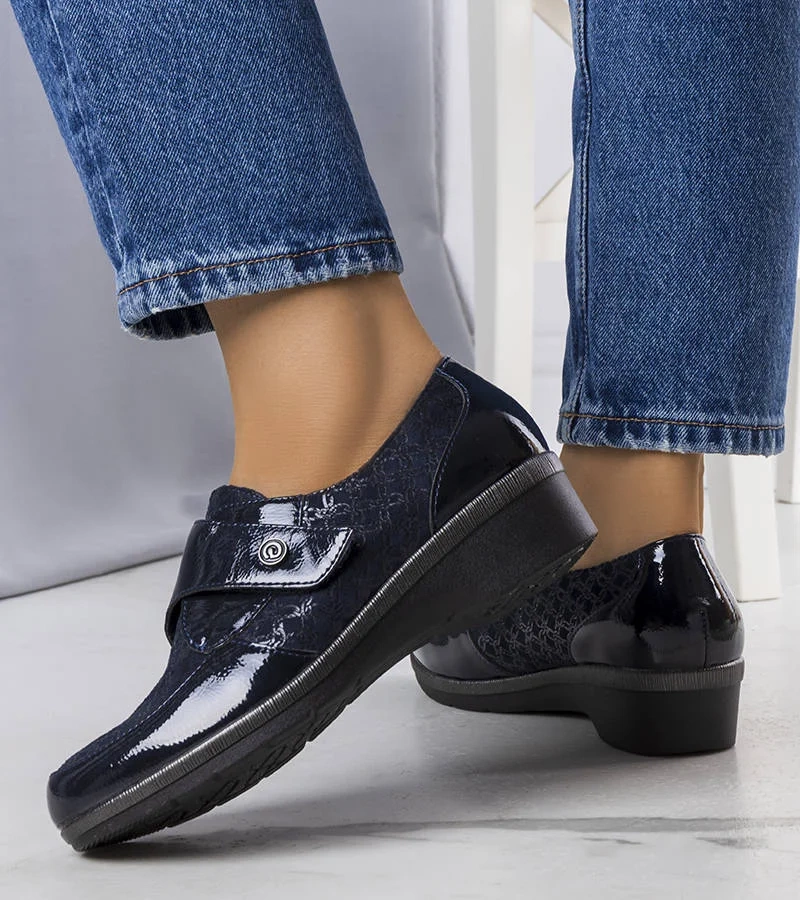 Granatowe półbuty Drancy