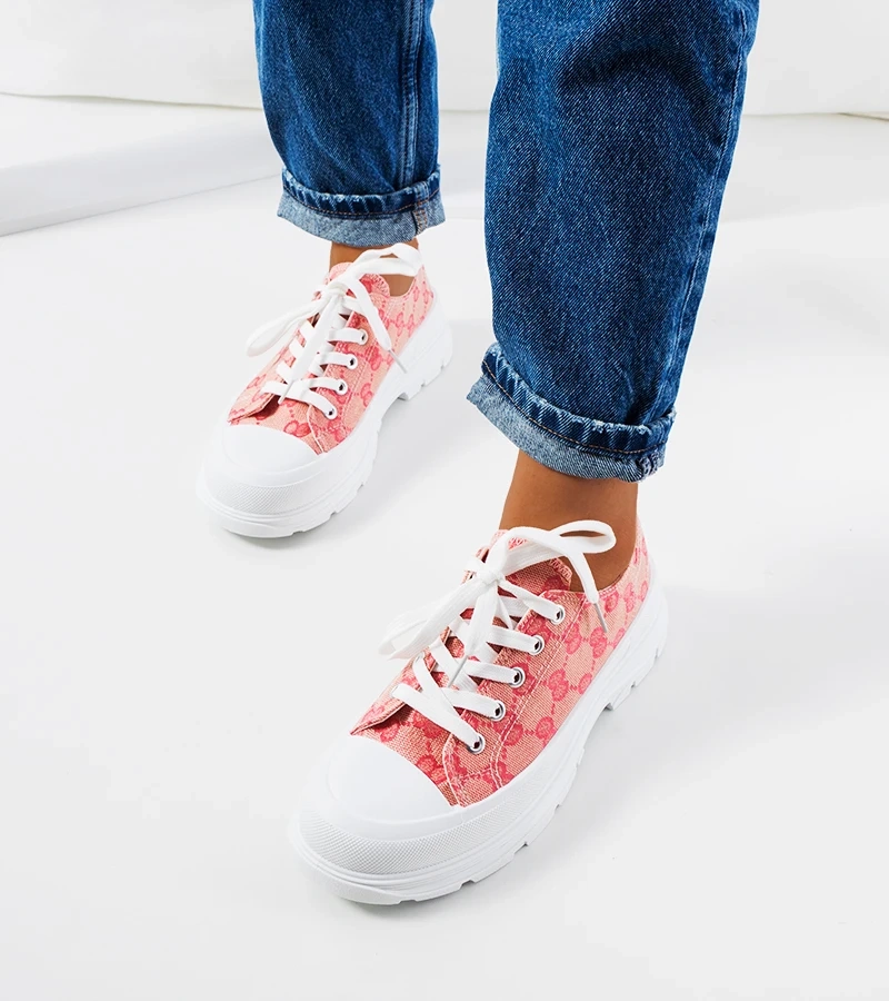 Różowo beżowe trampki Waters