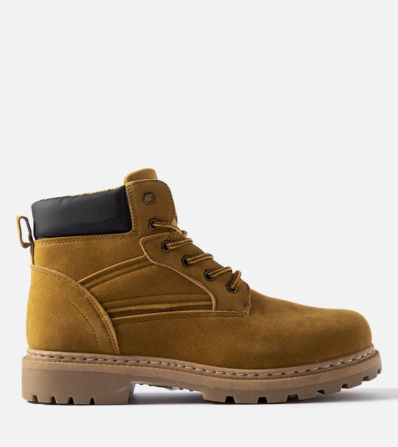 Brązowe męskie klasyczne trapery Petrelle