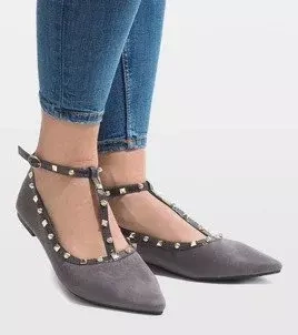 Szare balerinki 127-13