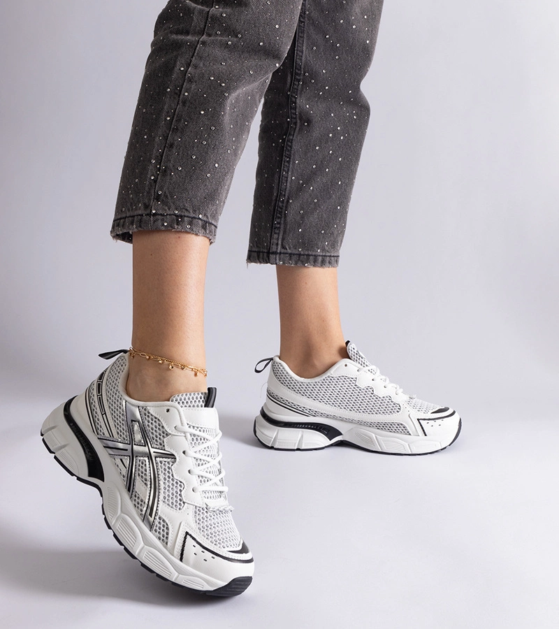 Czarne sportowe sneakersy damskie Ondina