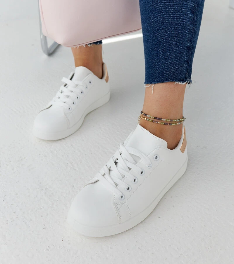 Białe trampki na platformie  Birikti