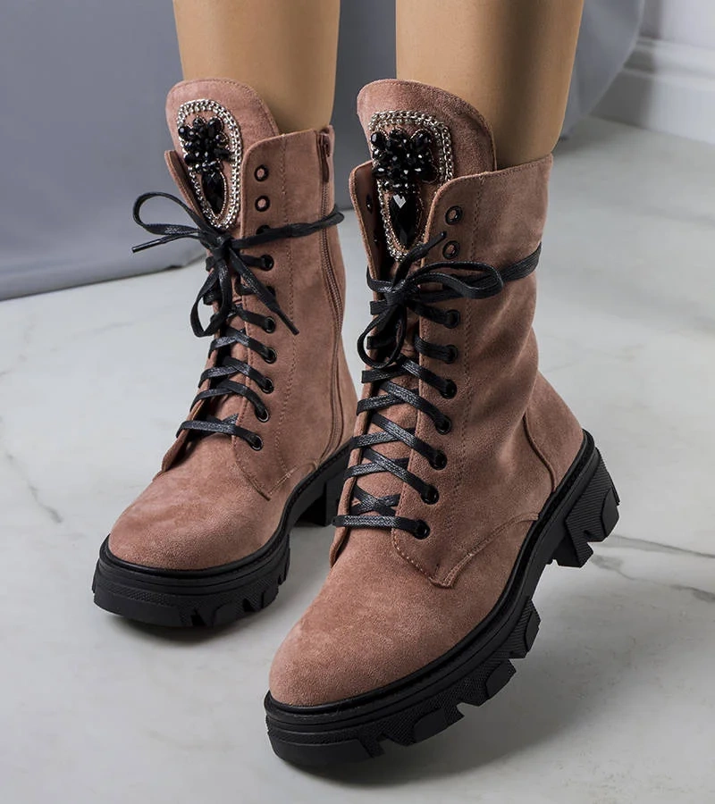 Różowe workery z kamieniami Dalmir