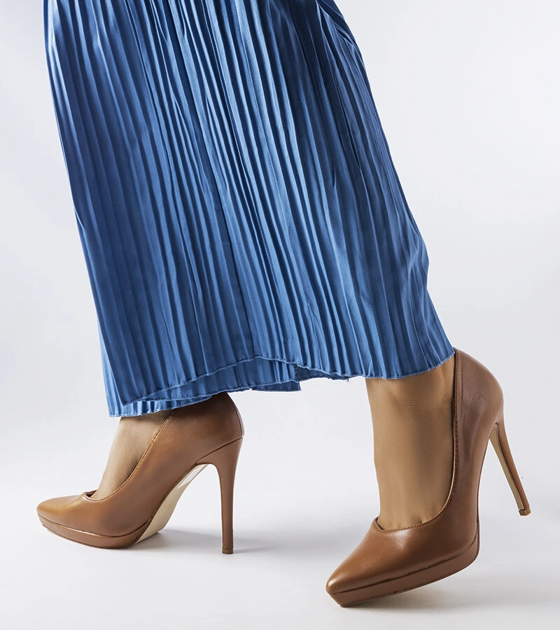 Brązowy klasyczne szpilki Kristin