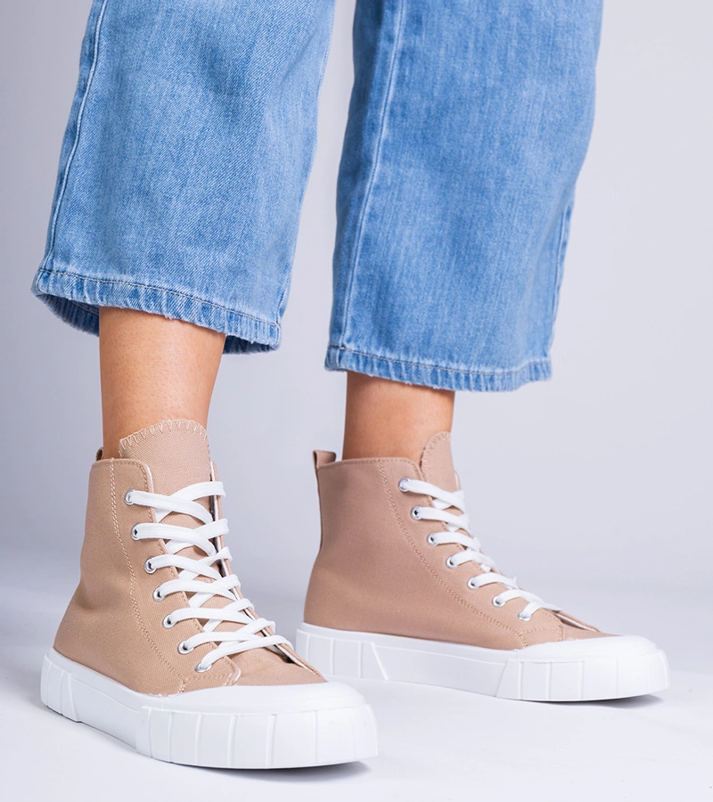 Brązowe trampki za kostkę Citta