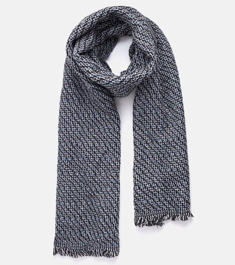 Czarnoniebieski szalik Aria