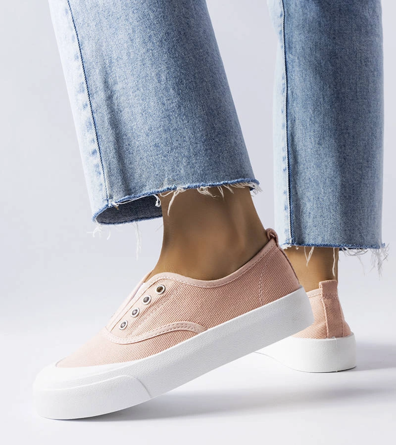 Różowe wsuwane trampki Rabican