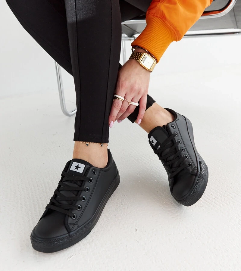 Czarne sportowe trampki Kimberlee