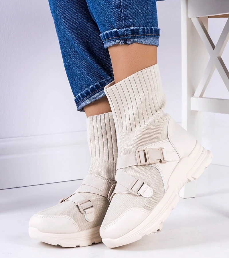 Beżowe sneakersy Saker