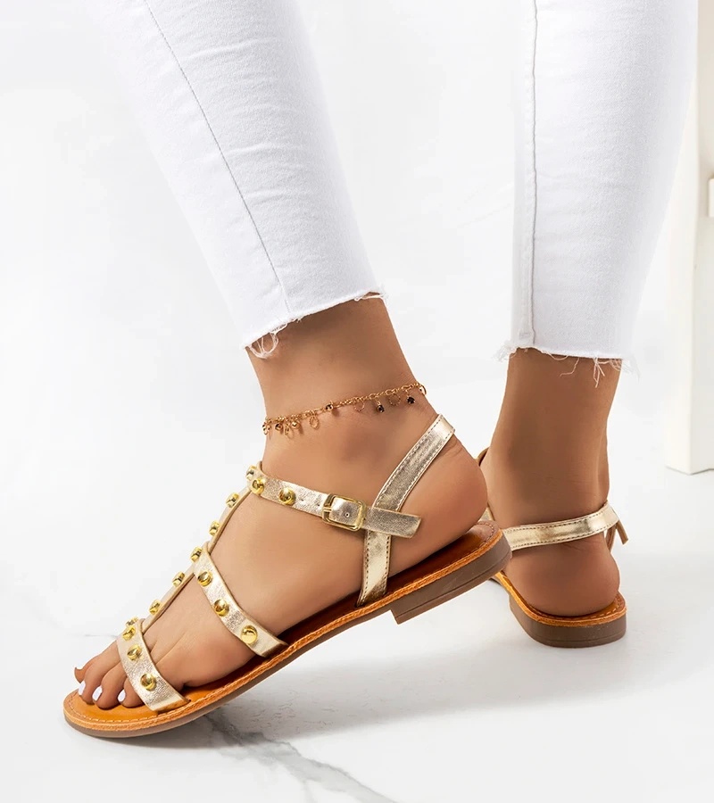 Złote metaliczne sandały Somerset
