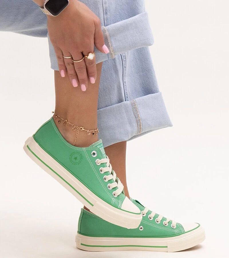 Zielone trampki Big Star NN274268