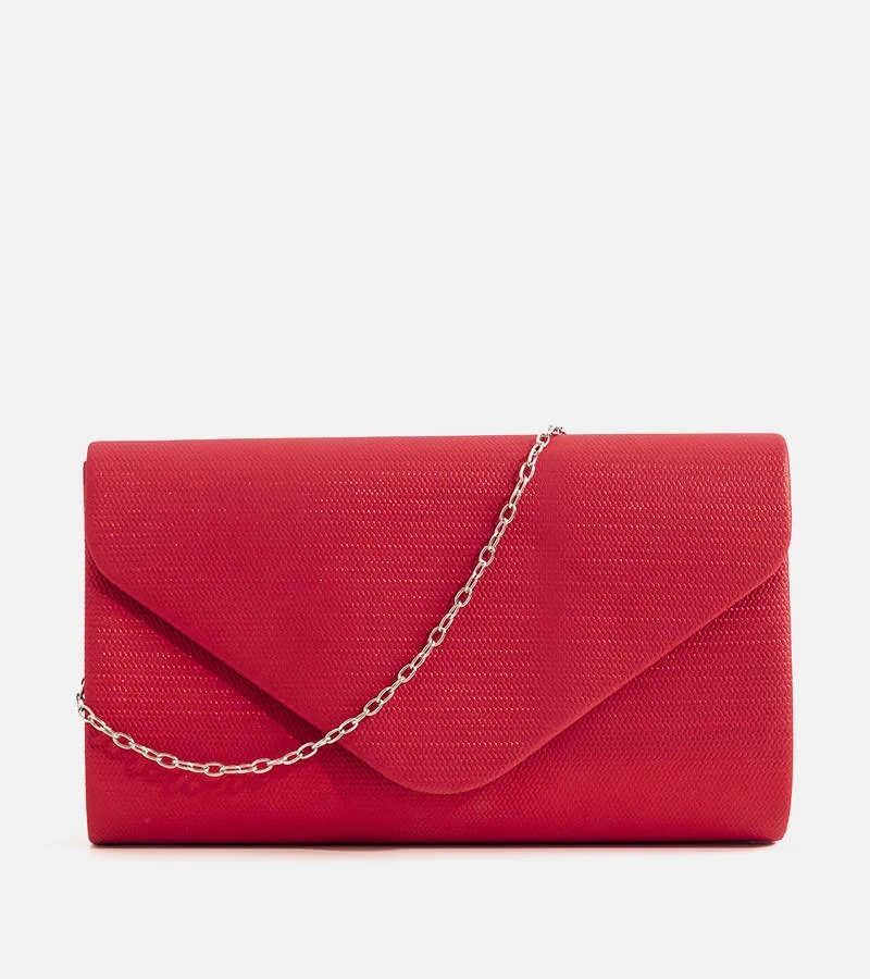 Czerwona torebka kopertowa Filber