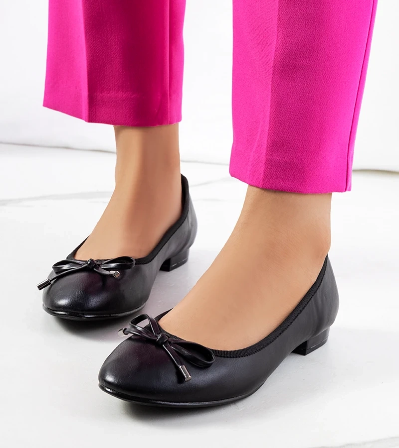 Czarne baleriny Bitsi