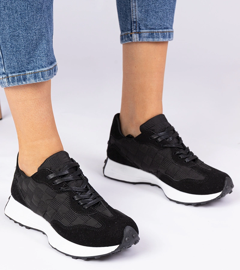 Czarne sneakersy sportowe damskie Samara