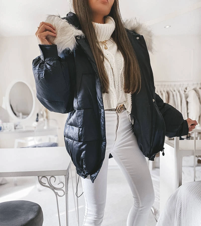 Czarna kurtka o luźnym kroju Joaquin