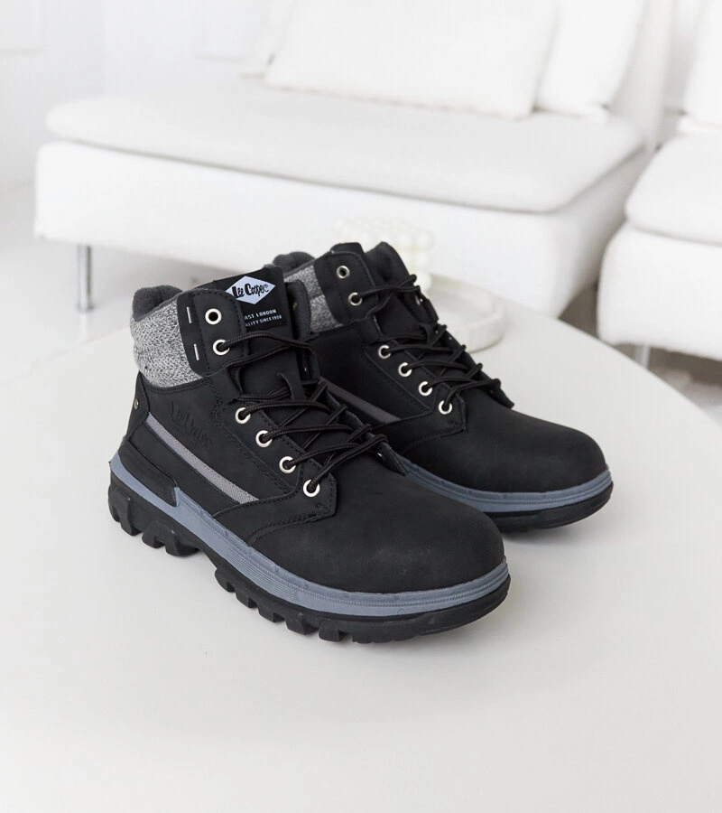 Czarne wysokie buty Lee Cooper LCJ-22-01-1374L
