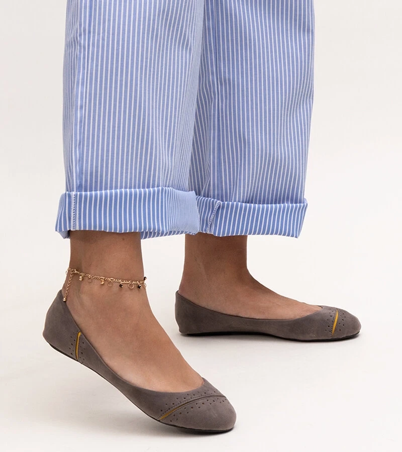 Szare klasyczne baleriny Dorris