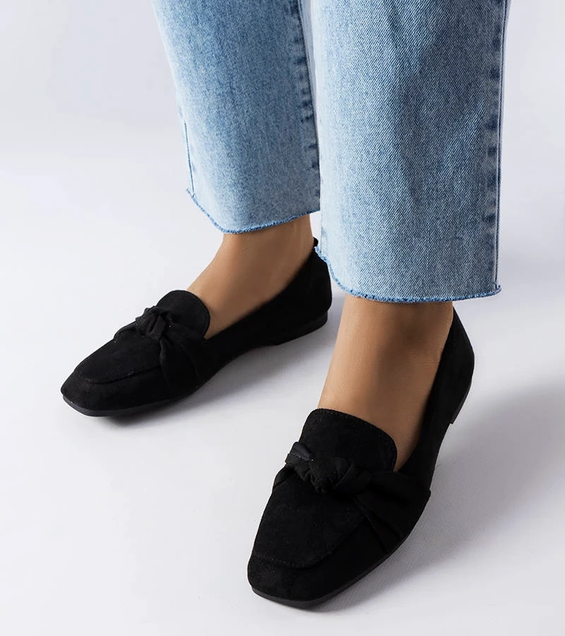 Czarne mokasyny Samika