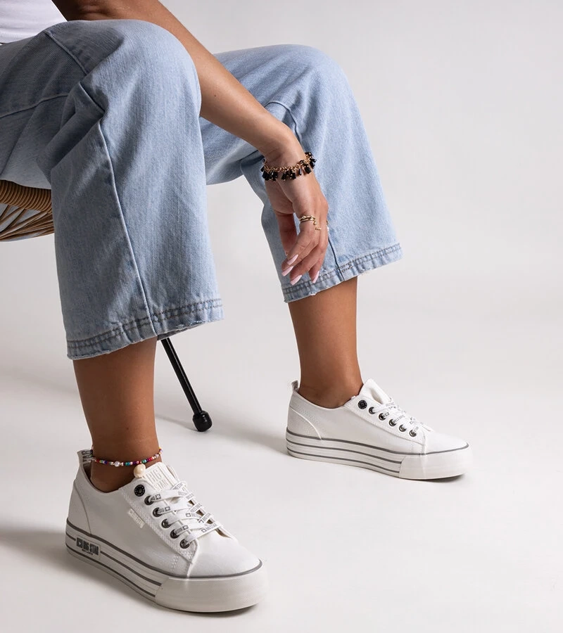 Białe trampki Big Star KK274012