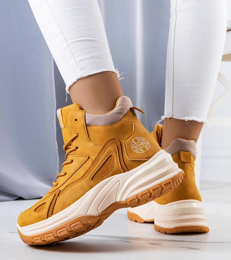 Camelowe ocieplane traperki LCJ-22-44-1354L Lee Cooper