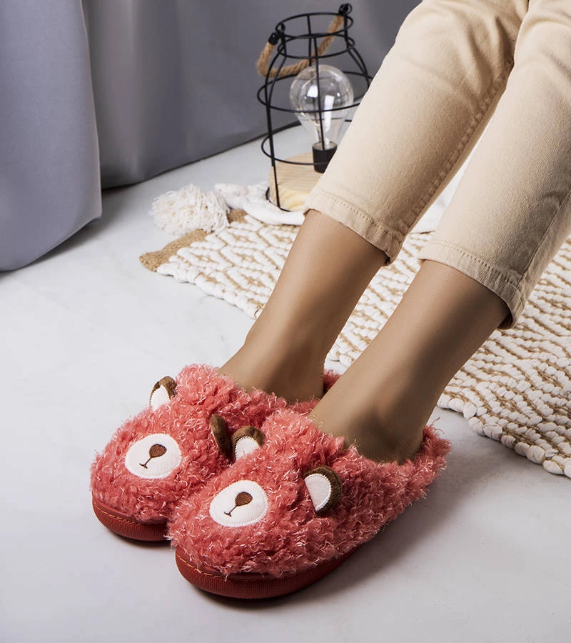 Czerwone miękkie kapcie Ted