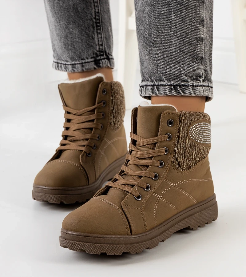 Zielone botki ocieplane Wilkins