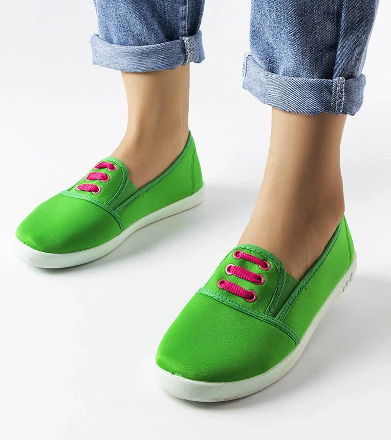 Zielone tenisówki Arido