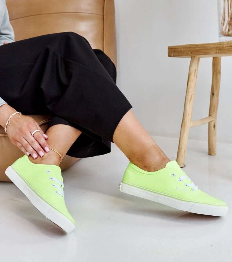 Żółte klasyczne tenisówki Erla