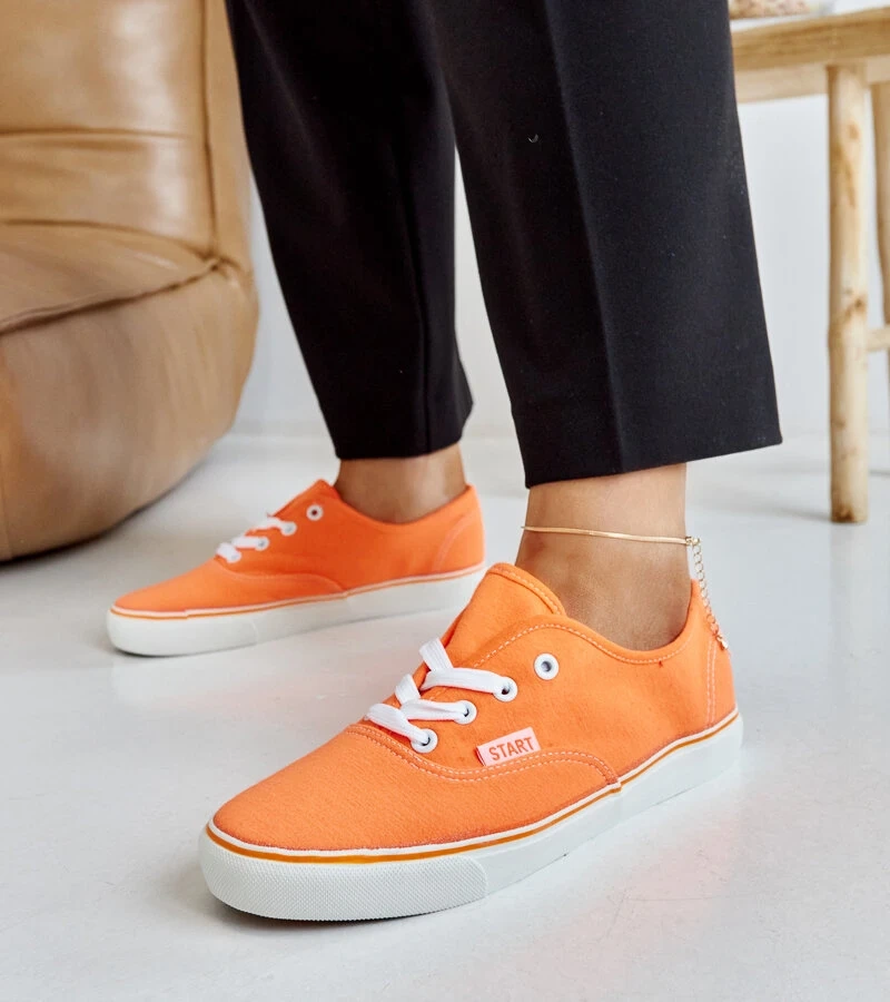 Pomarańczowe klasyczne tenisówki Erla