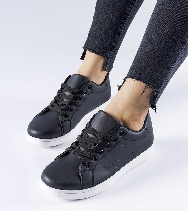 Czarne sneakersy Bourassa