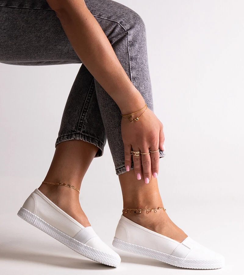 Białe tenisówki Big Star LL274201