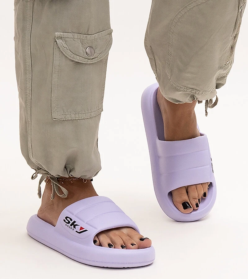 Fioletowe piankowe klapki Ciarsa