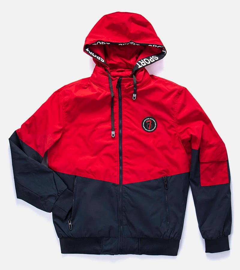 Czerwona męska kurtka przejściowa Bélanger