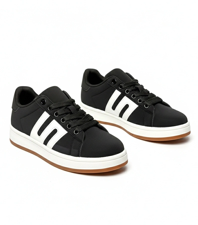 Czarne sneakersy casualowe Delphine