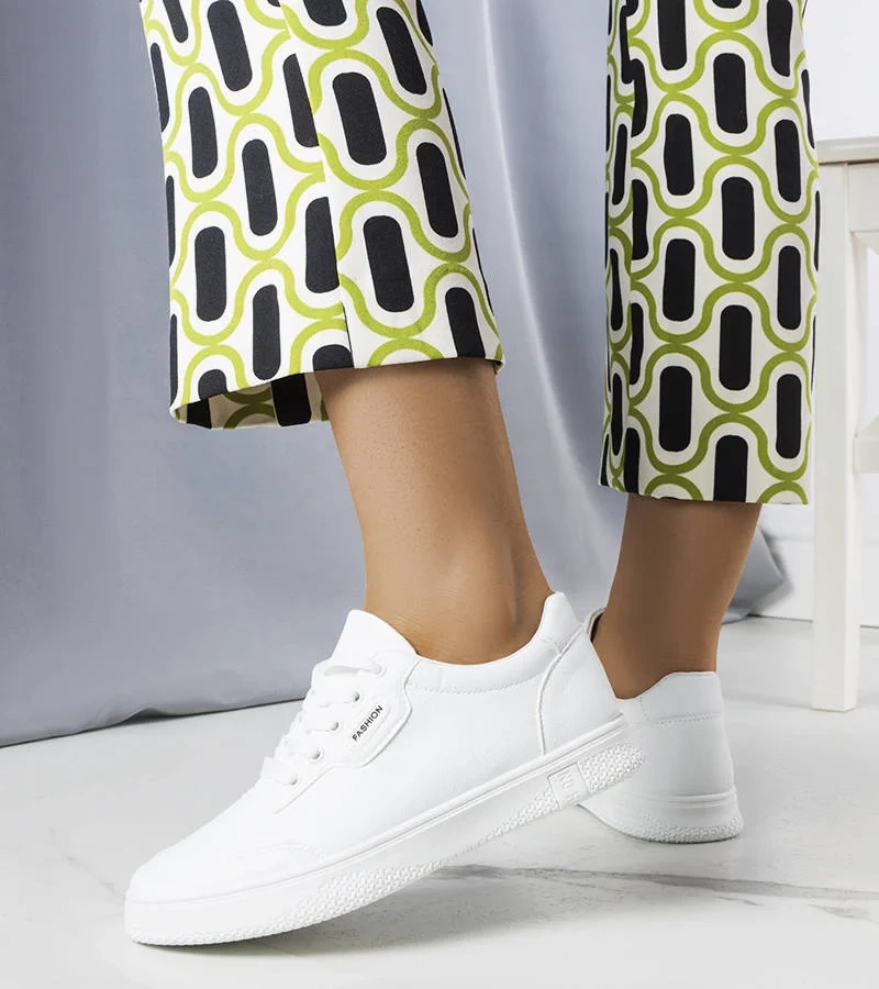 Białe sneakersy sportowe Leroux