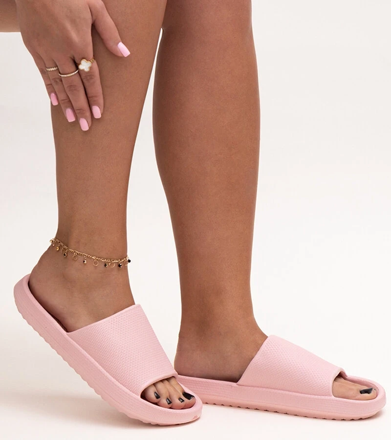 Różowe klapki piankowe Gardne