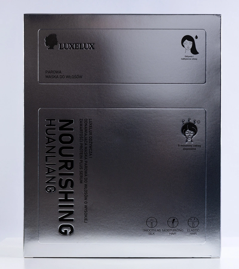 Parowa maska do włosów LUXELUX NOURISHING HUANLIANG