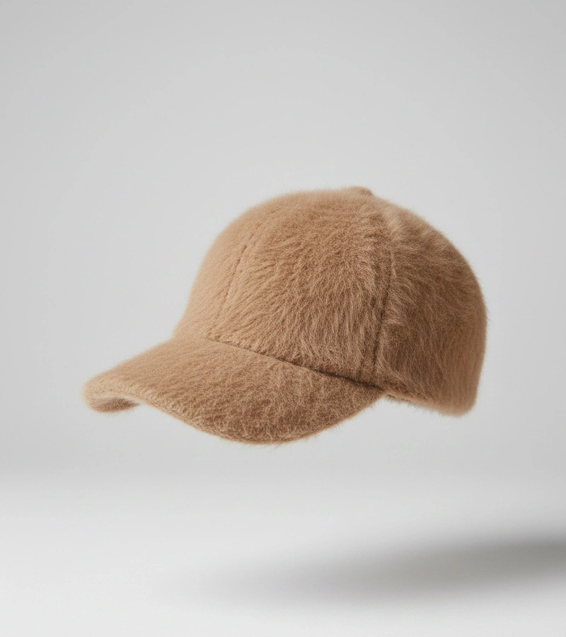 Brązowa czapka z daszkiem Natis