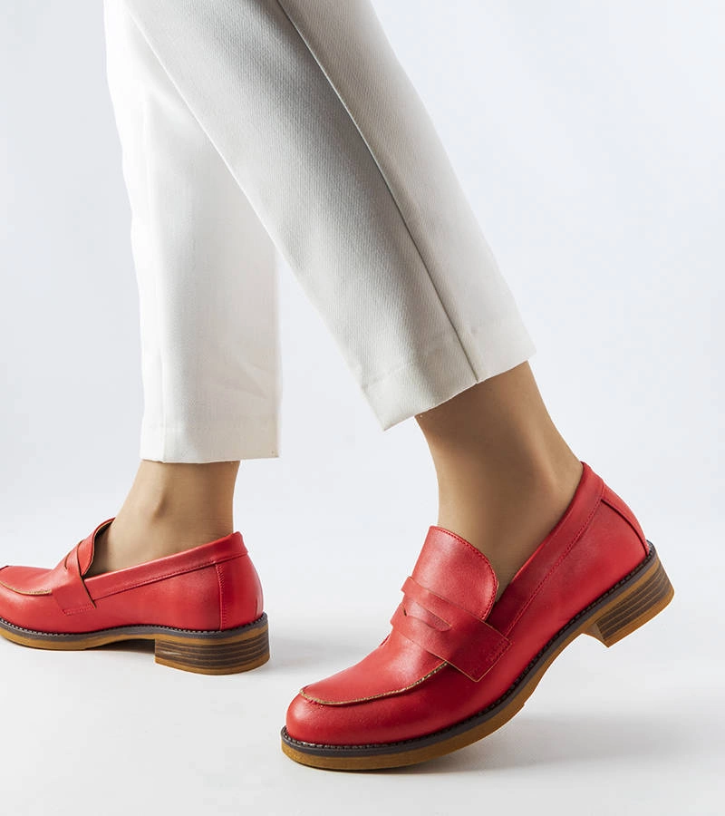 Czerwone mokasyny Deich