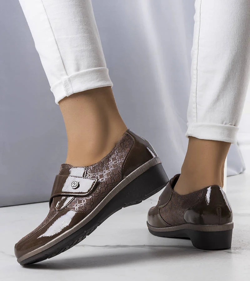 Brązowe półbuty Drancy