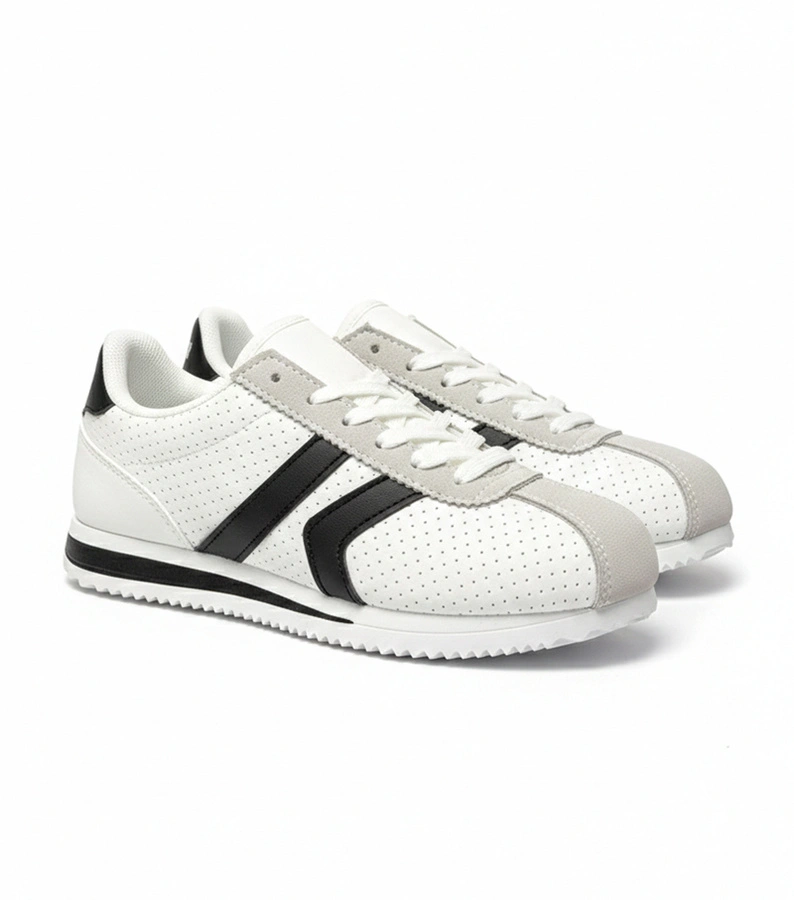 Biało-Czarne sneakersy sportowe Camille