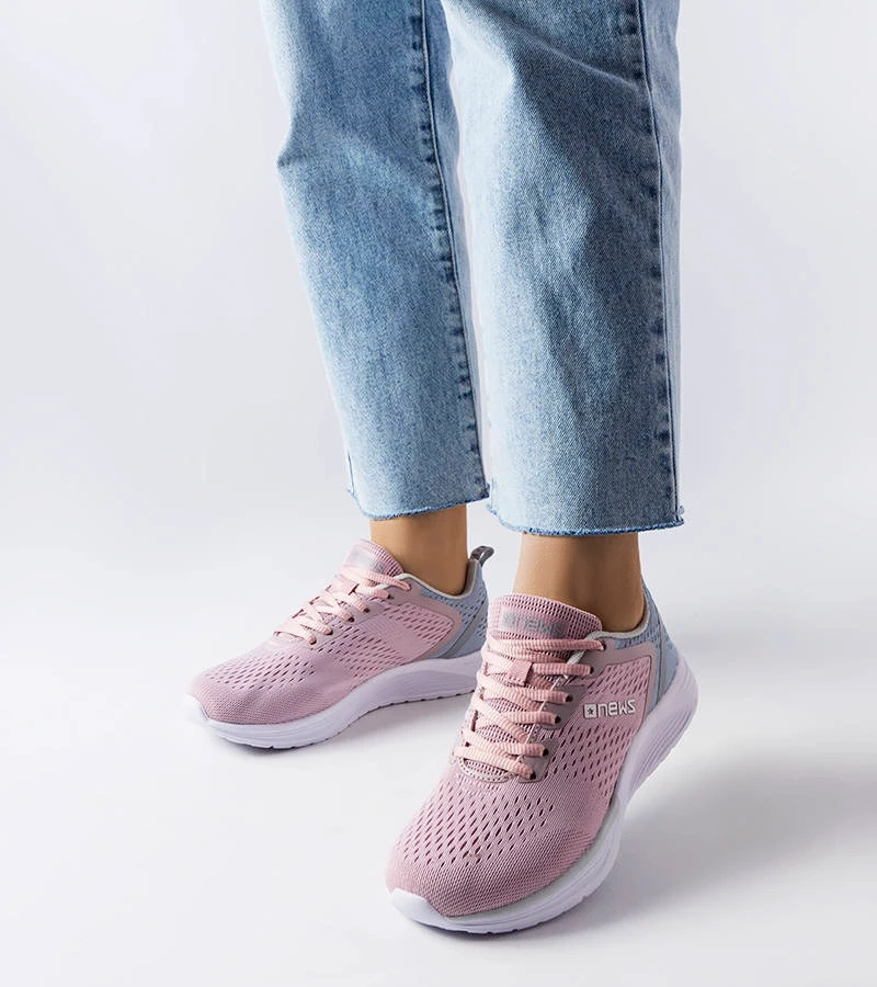 Różowe sportowe sneakersy Nairene