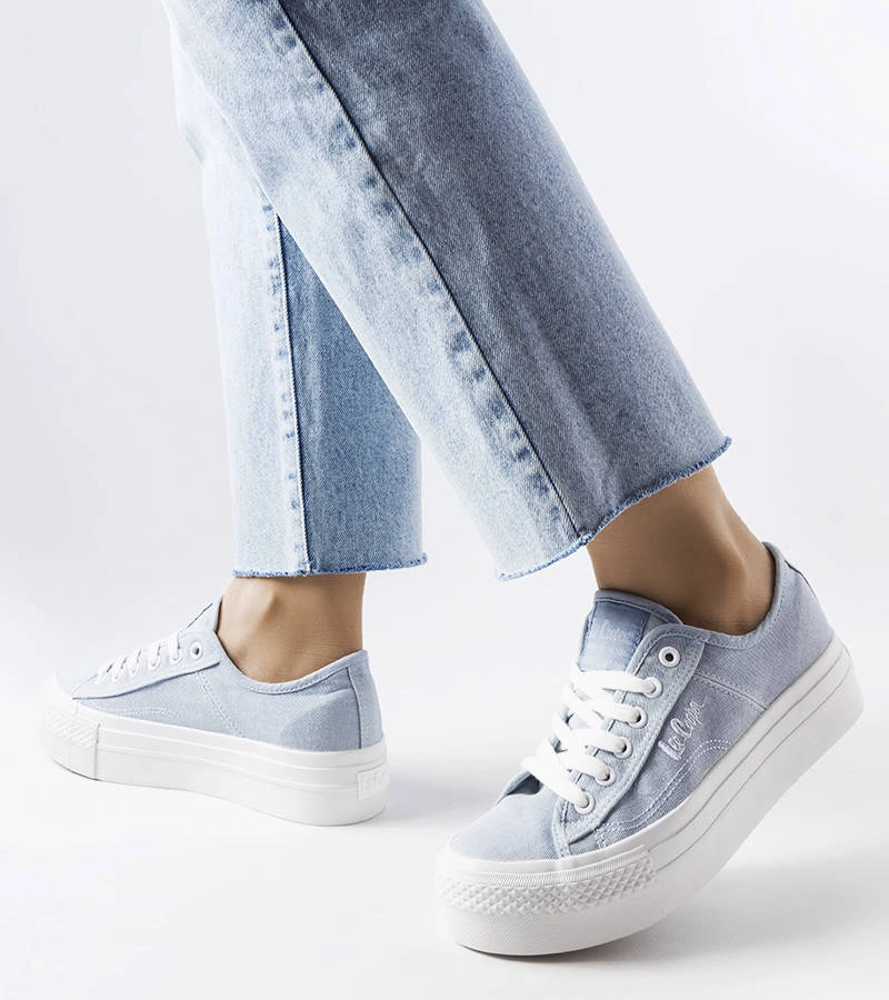 Niebieski trampki Lee Cooper LCW-22-31-0891L