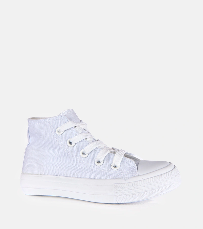 Białe dziecięce trampki za kostkę Laly