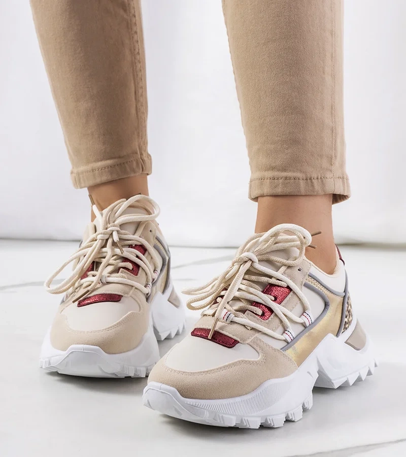 Beżowe sneakersy Amarillo